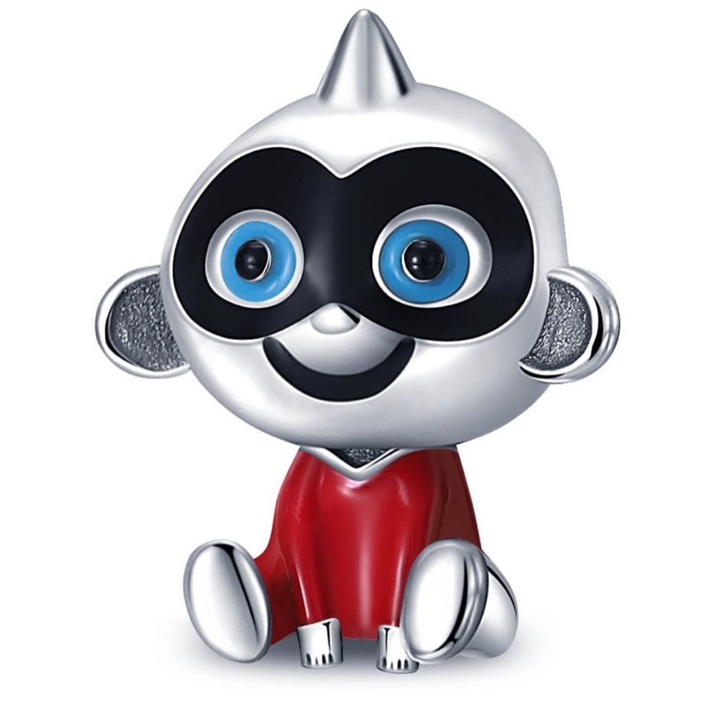 Incredibles Baby Boy Jack in red Onesie Sterling Silver for Charm Bracelet